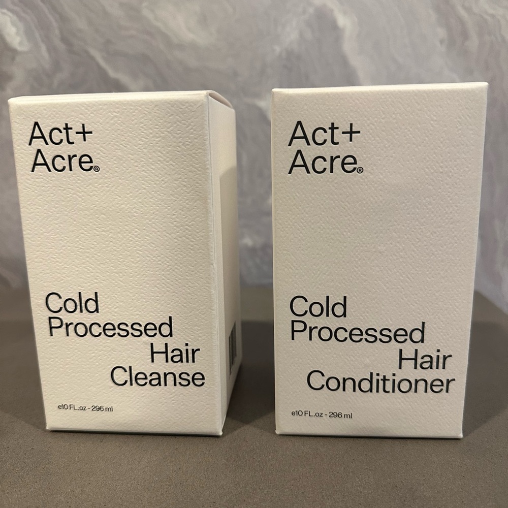 Act + Acre Cold Processed Shampoo and Conditioner